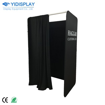 Custom size trade show display aluminum tubes retail clothing shop store portable fitting room dressing room