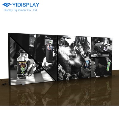 Slim frameless fast assemble double sided fabric LED advertising lightbox