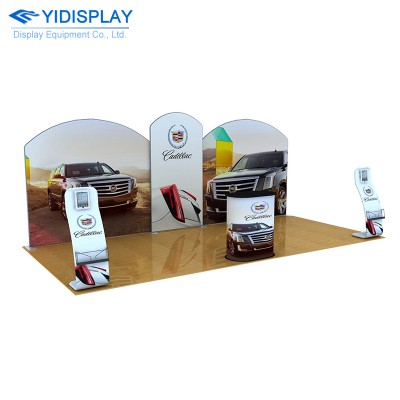 Custom Sign Lightweight Aluminium Modular Fabric Stand Portable Trade Show Booth Displays Exhibition Booth