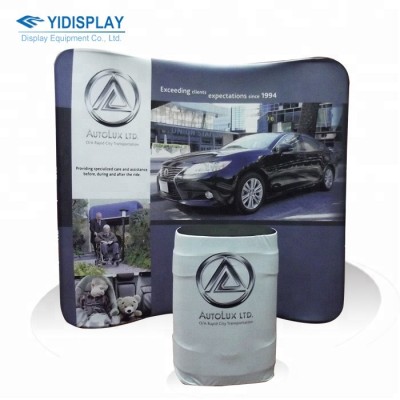 TOP Quality Curved Straight Fabric Tension Display Banner Popup Display Stand