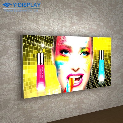 Custom Floor Stand and Wall Mounted Window Display Lights box Led poster Advertising Lightbox