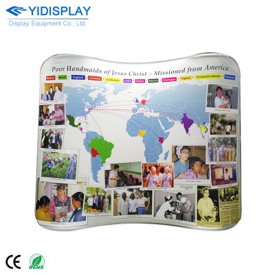 Trade Show Exhibit Wall Flex Folding Pop-up Banner Aluminum Tube Promotional Displays Stands