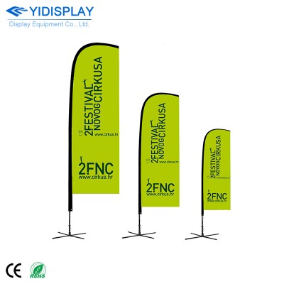 Hot new products full color print flying banner stands