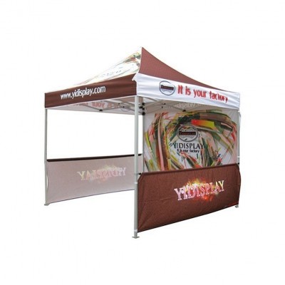 High quality custom wholesale 4x8 6x10 curved canopy wall pop up tent