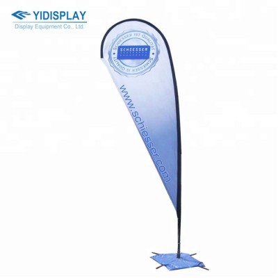 Promotion telescopic pole outdoor flying wind resistant printing advertising teardrop banner