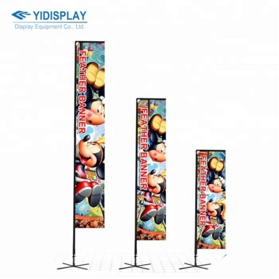 YIDISPLAY Indoor & Outdoor Fiberglass Flag Pole Long Desk Flag Or Stable Advertising Flying Flags